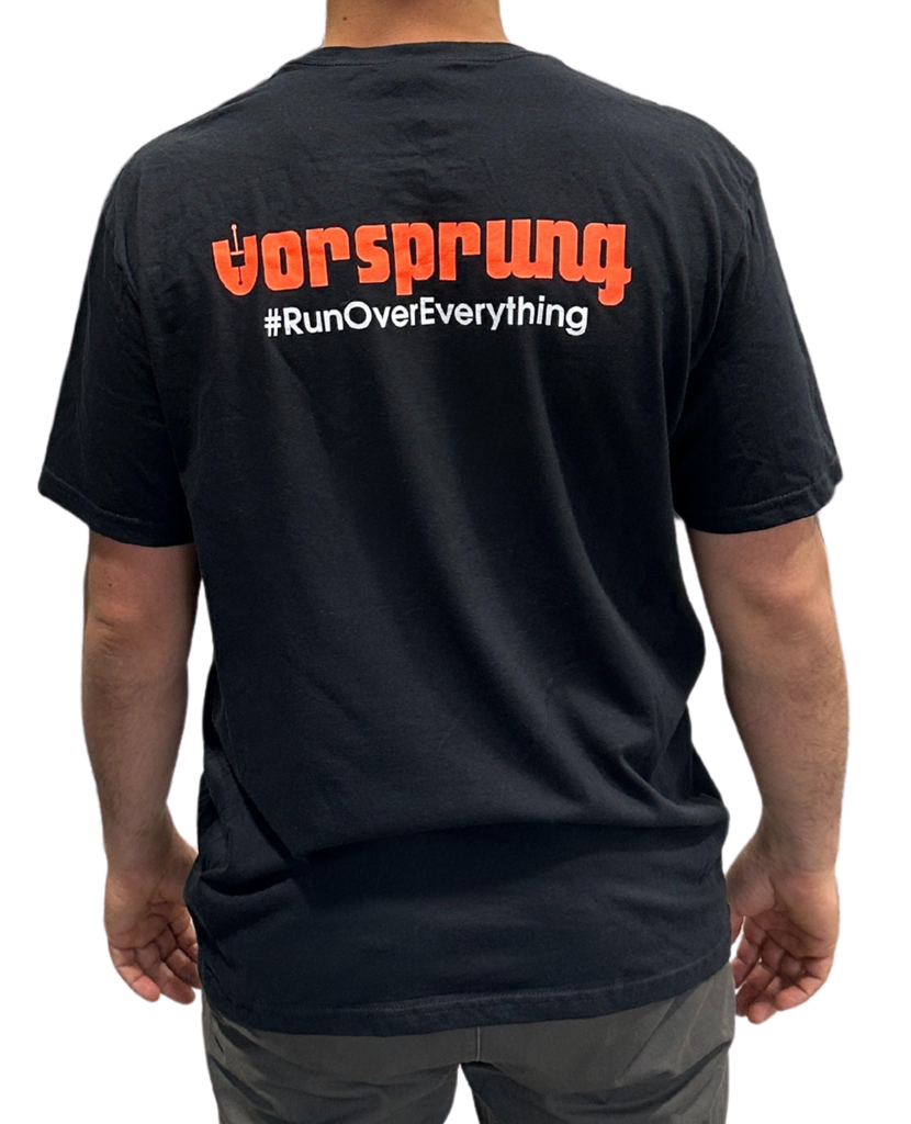 T-Shirt - Black - Orange Logo