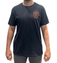 T-Shirt - Black - Orange Logo